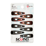 Scünci Effortless Beauty 4cm Epoxy Topped Clippies, 8 CT