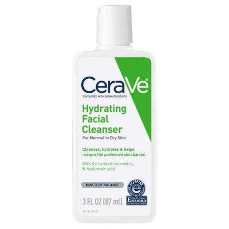 CeraVe Hydrating Facial Cleanser for Normal to Dry Skin 3oz