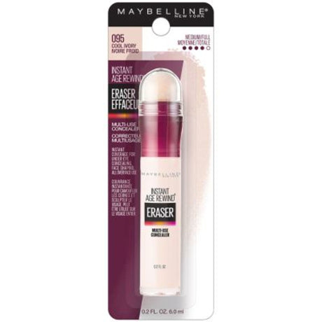 Maybelline Instant Age Rewind Multi-Use Concealer Medium to Full Coverage, Cool Ivory, 0.2 fl oz