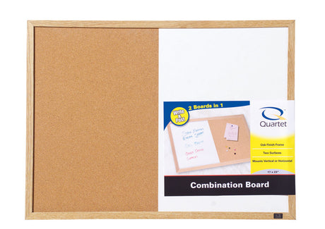 Quartet 17 in. H X 23 in. W Screw-Mounted Combination Bulletin Board & Dry Erase Board-026426380403-LR-185352-1-LR eShop