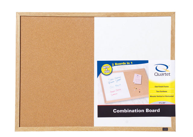 Quartet 17 in. H X 23 in. W Screw-Mounted Combination Bulletin Board & Dry Erase Board-026426380403-LR-185352-1-LR eShop