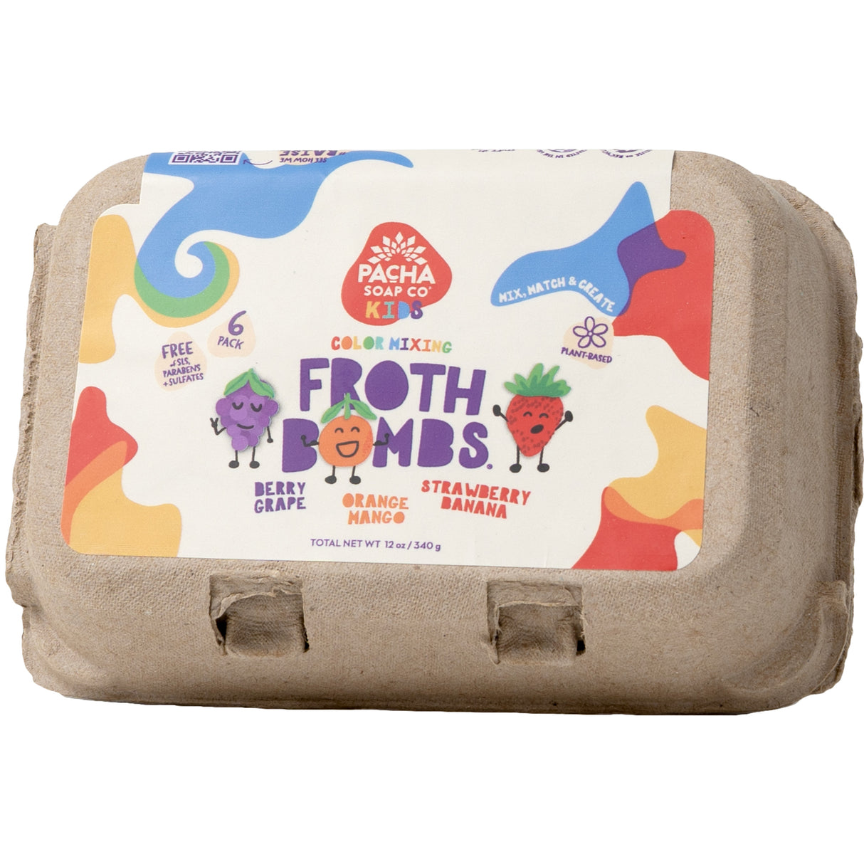 Pacha Soap Co FROTH BOMB, COLOR MIX