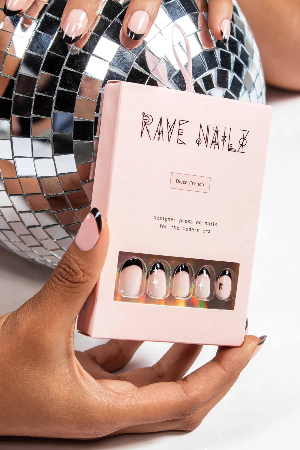 RAVE NAILZ Designer Press On Nails - Disco French-850019909319-LR-359539-2-LR eShop
