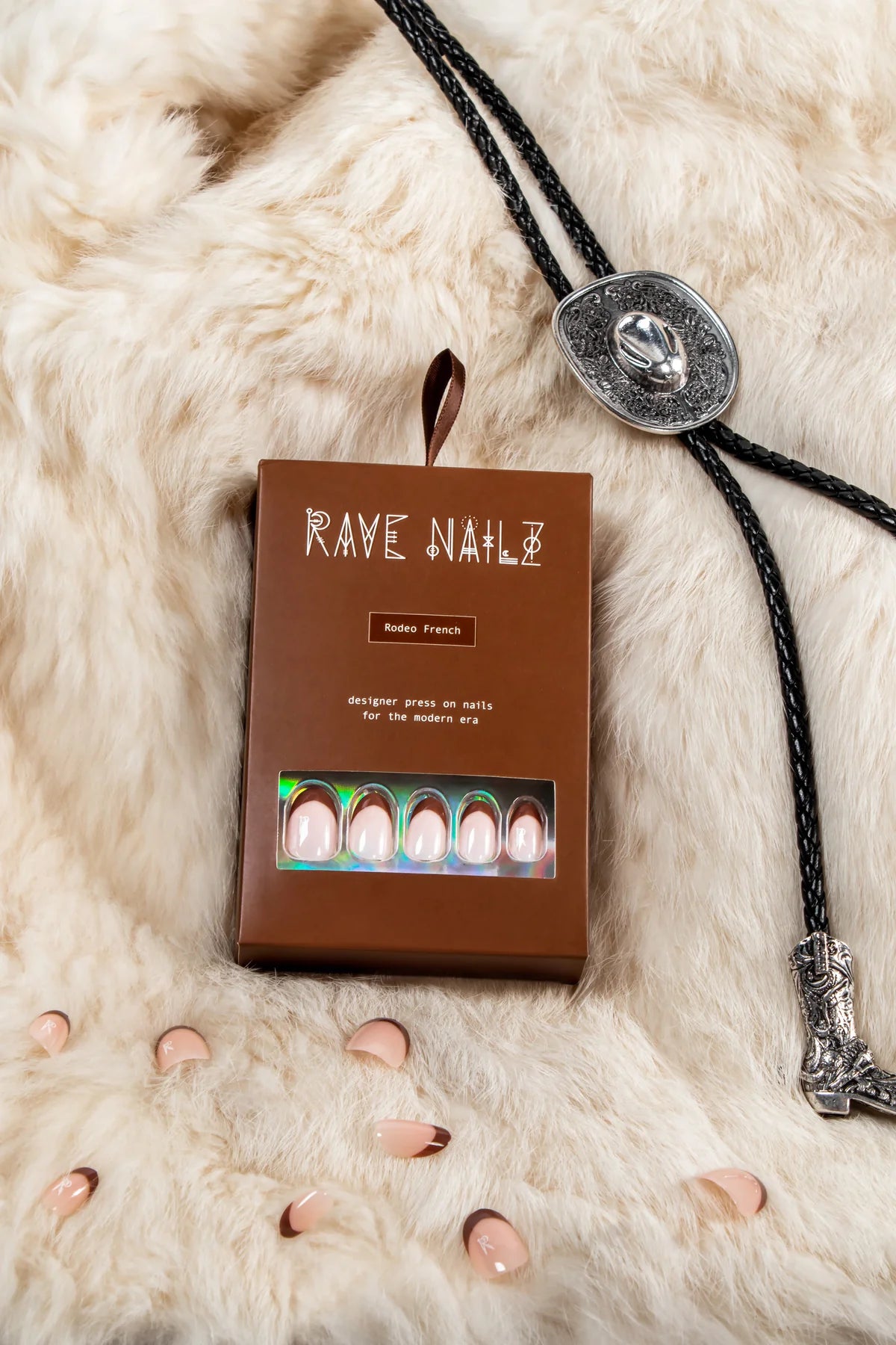 RAVE NAILZ Designer Press On Nails - Rodeo French-850019909302-LR-359538-6-LR eShop