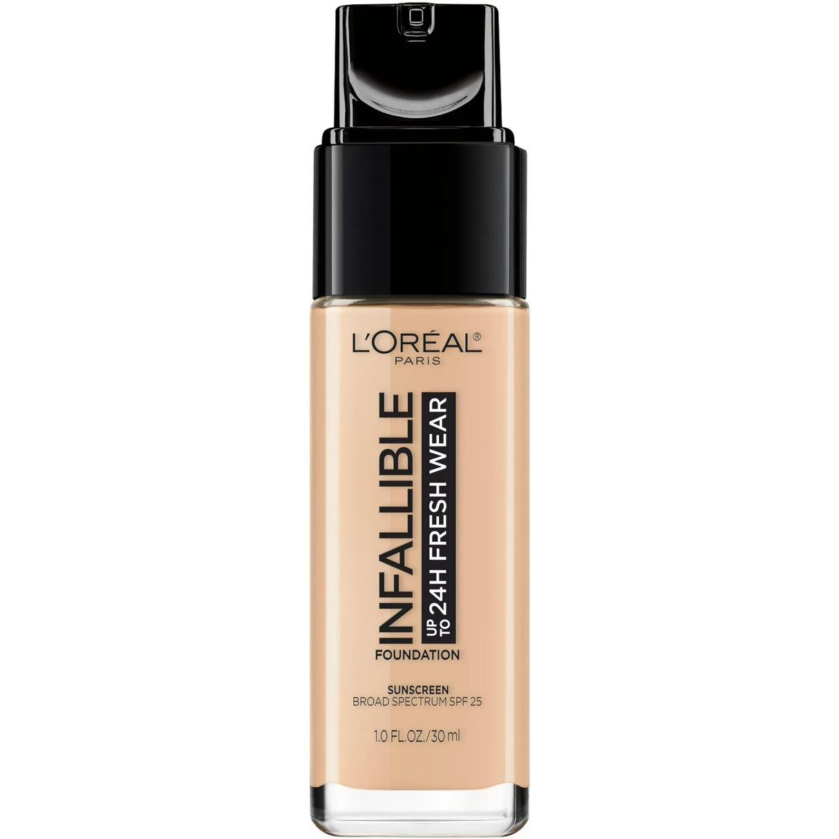 L'Oreal Paris Infallible 24 Hour Fresh Wear Foundation, Lightweight, Ivory Buff, 1 oz.