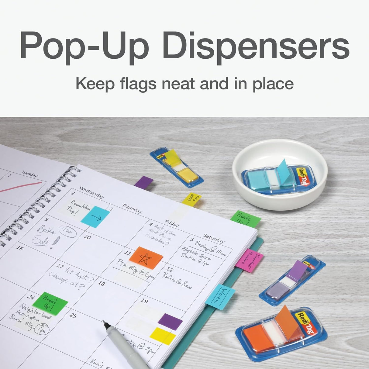 Redi-Tag Pop Up Page Flags - Assorted Colors, 270 count-012534023462-LR-362710-4-LR eShop