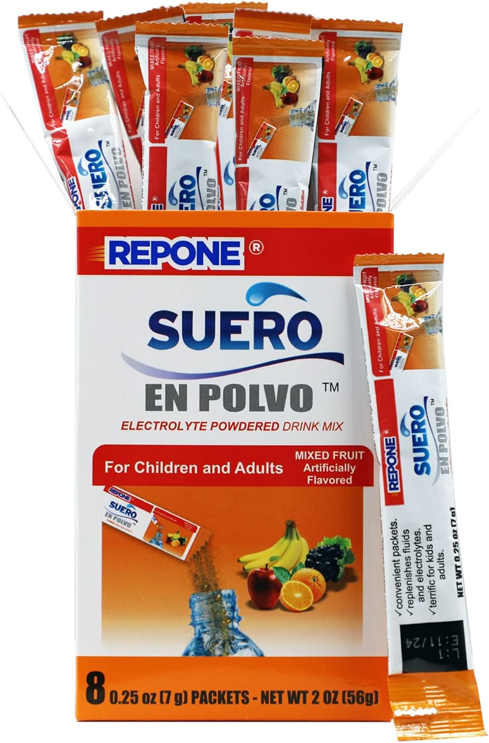 REPONE Suero Electrolyte Powder Solution - Fruit Flavor, 8 Count-852239006946-LR-355711-2-LR eShop