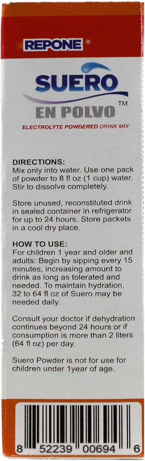 REPONE Suero Electrolyte Powder Solution - Fruit Flavor, 8 Count-852239006946-LR-355711-3-LR eShop