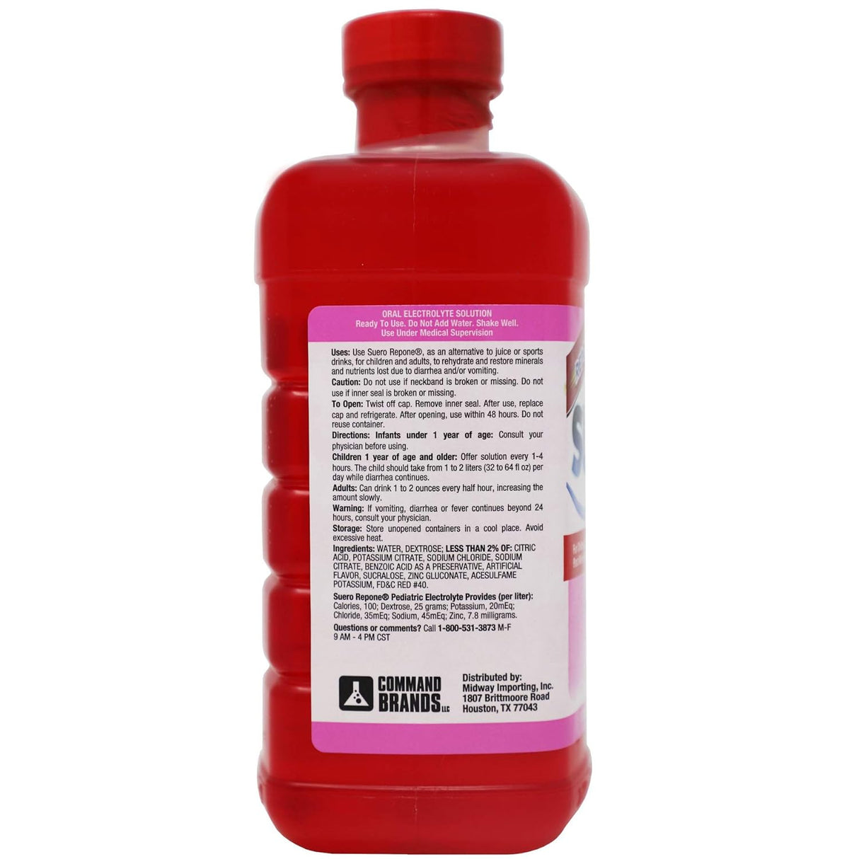 REPONE Suero Electrolyte Solution - Strawberry Flavor, 33.8 oz-894162000738-LR-355680-2-LR eShop