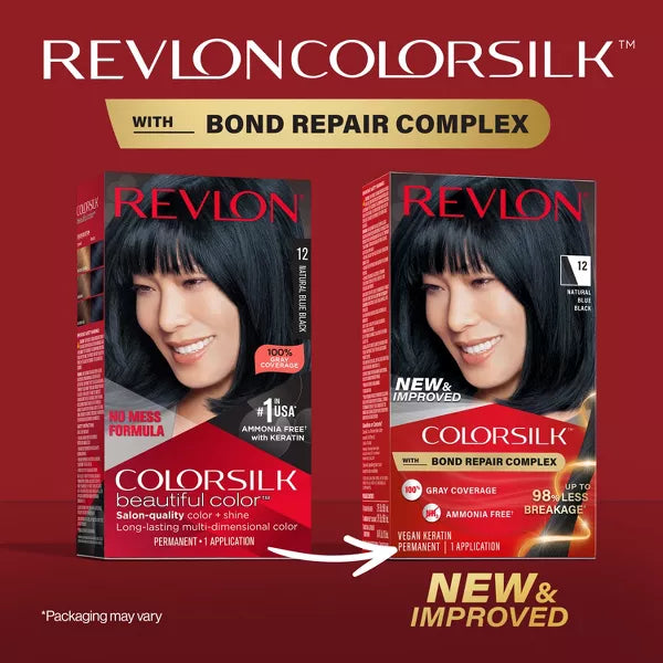 REVLON ColorSilk Permanent Hair Color with Bond Repair Complex - 12 Natural Blue Black-309970185039-LR-344512-4-LR eShop