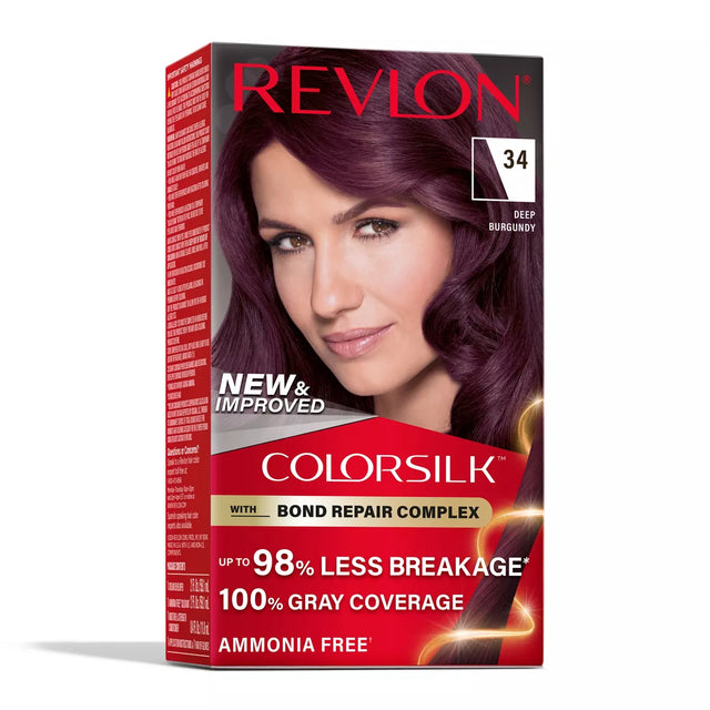 REVLON ColorSilk Permanent Hair Color with Bond Repair Complex - 34 Deep Burgundy-309970184698-LR-344516-1-LR eShop