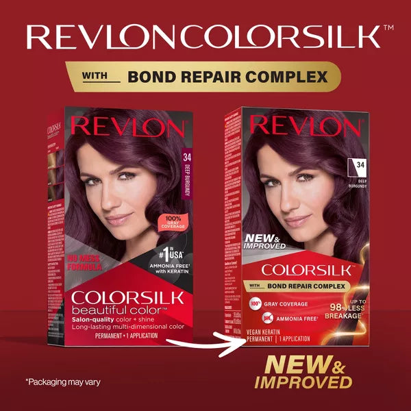 REVLON ColorSilk Permanent Hair Color with Bond Repair Complex - 34 Deep Burgundy-309970184698-LR-344516-4-LR eShop
