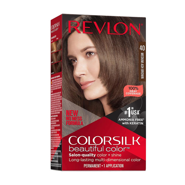 REVLON ColorSilk Permanent Hair Color with Bond Repair Complex - 40 Medium Ash Brown-309970184728-LR-349581-1-LR eShop