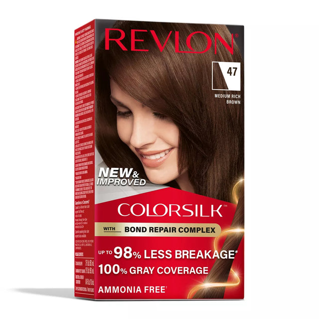 REVLON ColorSilk Permanent Hair Color with Bond Repair Complex - 47 Medium Rich Brown-309970184797-LR-344519-1-LR eShop