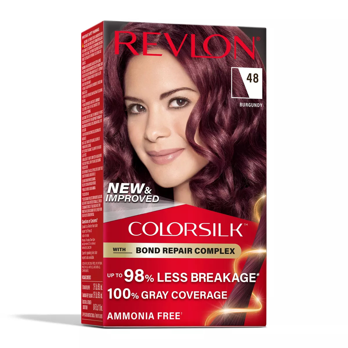 REVLON ColorSilk Permanent Hair Color with Bond Repair Complex - 48 Burgundy-309970184803-LR-344520-1-LR eShop