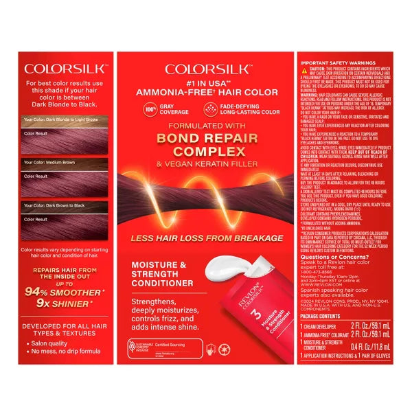 REVLON ColorSilk Permanent Hair Color with Bond Repair Complex - 48 Burgundy-309970184803-LR-344520-12-LR eShop