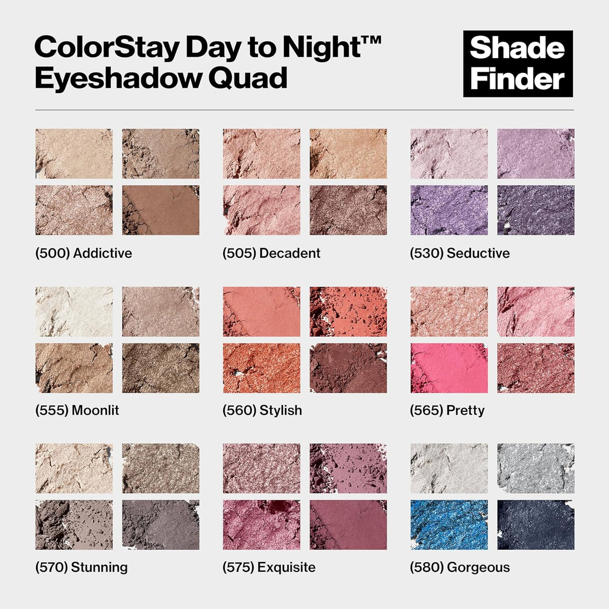 REVLON ColorStay Day to Night Eyeshadow Quad - 500 Addictive-309978535010-LR-230705-8-LR eShop