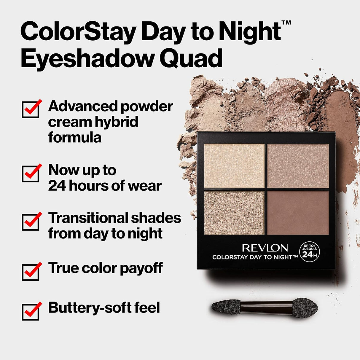 REVLON ColorStay Day to Night Eyeshadow Quad - 580 Gorgeous-309970169343-LR-343091-4-LR eShop