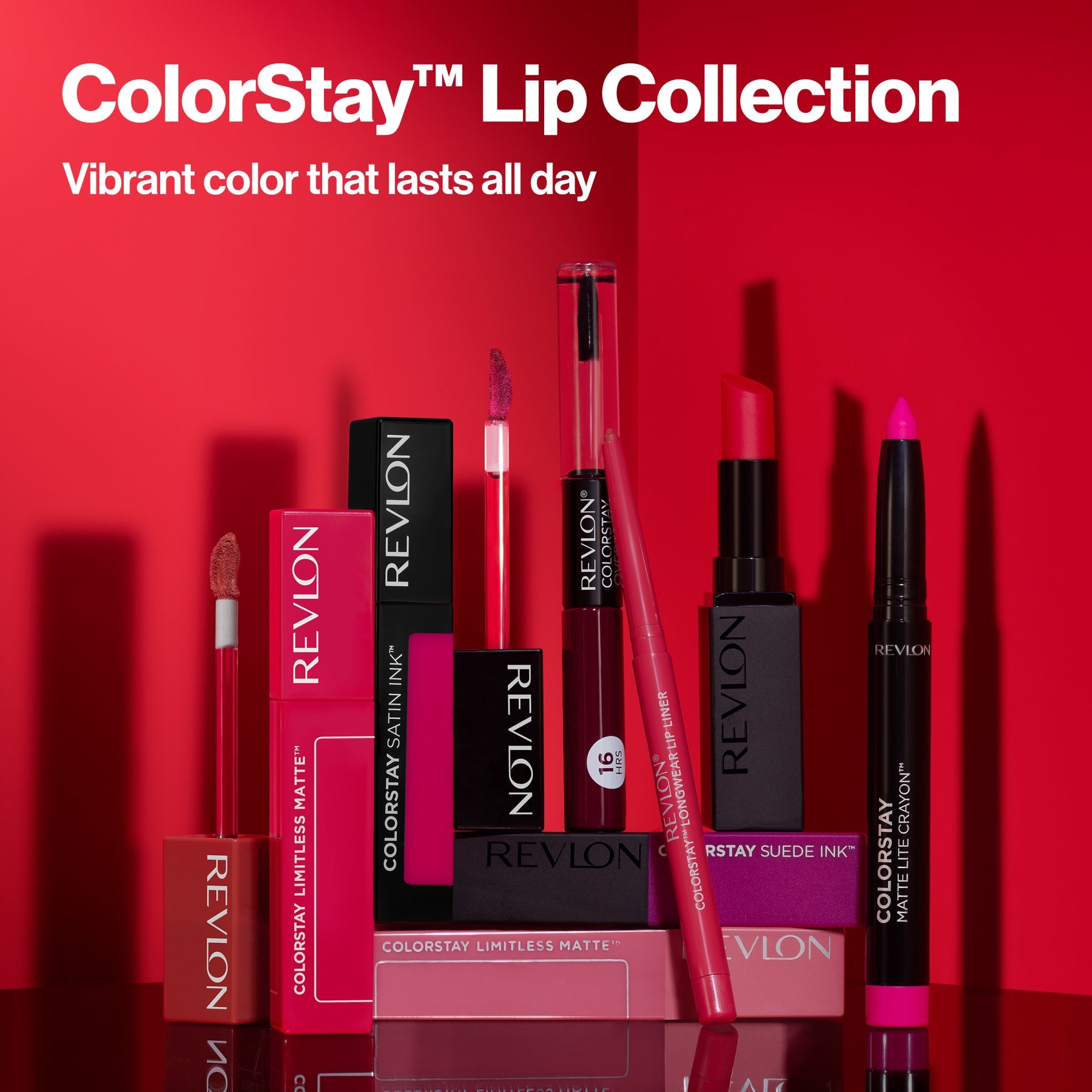 新品 REVLON COLORSTAY OVERTIME 6本セット REVLON ColorStay Overtime Lipcolor - 005 Infinite Raspberry – L&R
