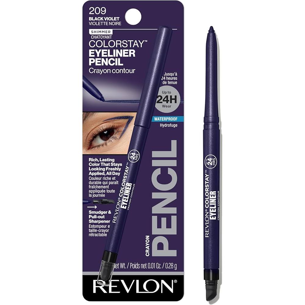 REVLON ColorStay Pencil Waterproof Eyeliner With Built-In Sharpener - 209 Black Violet-309976734125-LR-308339-1-LR eShop