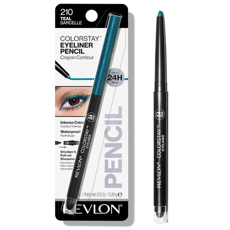 REVLON ColorStay Pencil Waterproof Eyeliner With Built-In Sharpener - 210 Teal-309976734132-LR-308338-1-LR eShop
