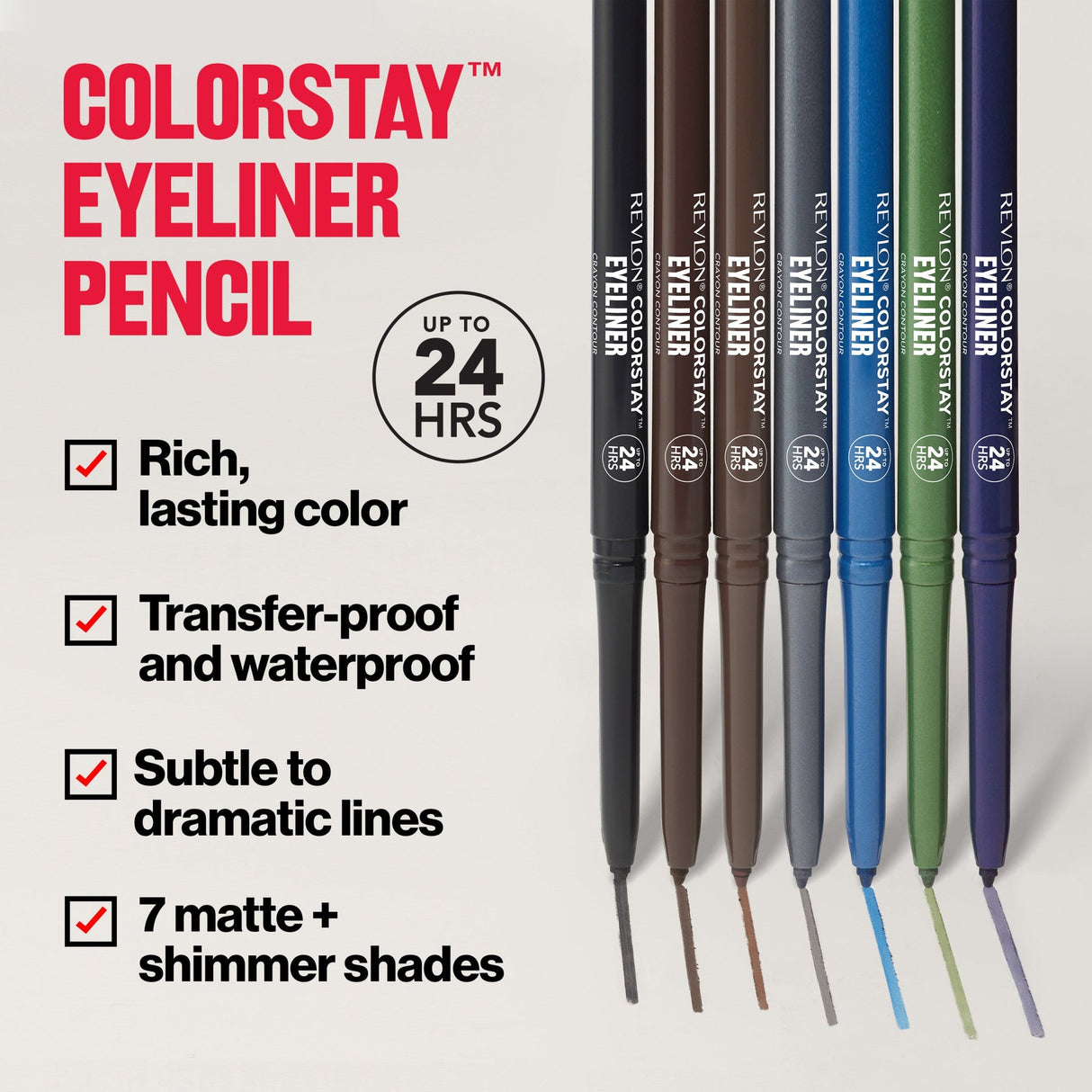 REVLON ColorStay Pencil Waterproof Eyeliner With Built-In Sharpener - 210 Teal-309976734132-LR-308338-6-LR eShop