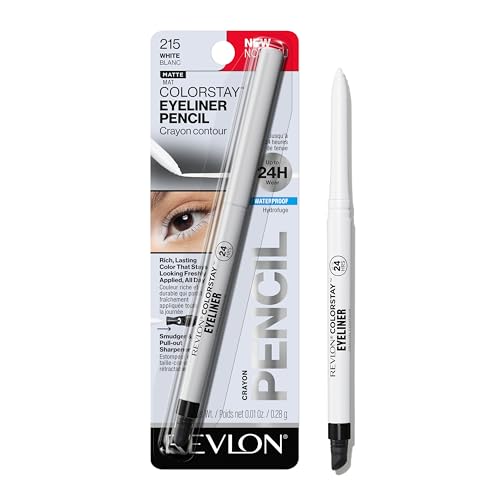 REVLON ColorStay Pencil Waterproof Eyeliner With Built-In Sharpener - 215 White-309970263805-LR-358342-1-LR eShop