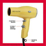 REVLON Compact Hair Dryer - Yellow, 1875 Watts-0761318052609-LR-355582-4-LR eShop