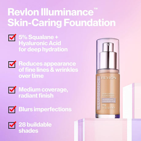 REVLON Illuminance Skin-Caring Foundation - 401 Light Coffee-309970208936-LR-349522-3-LR eShop
