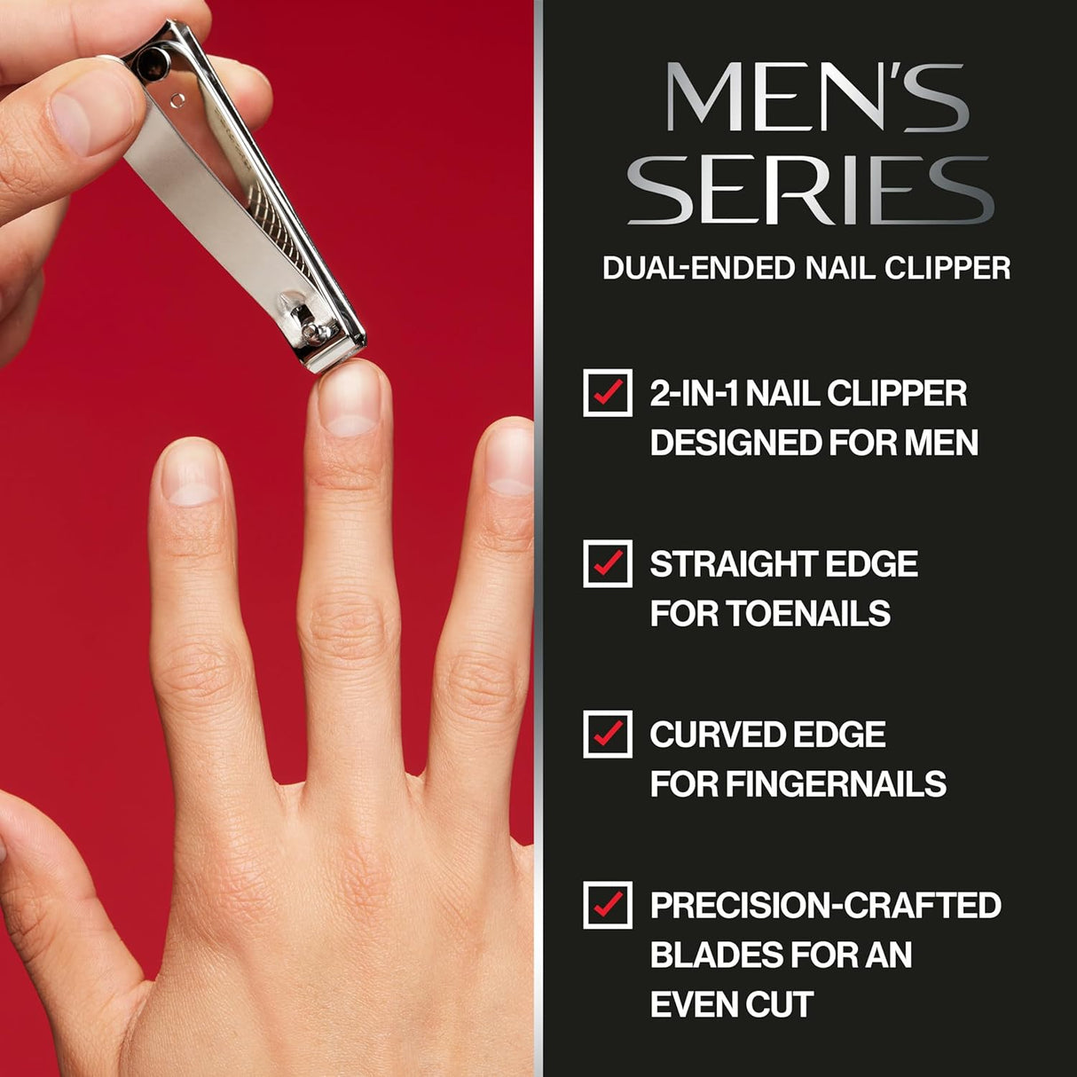 REVLON Men's Series Dual Ended Nail Clipper-309975420999-LR-309753-4-LR eShop