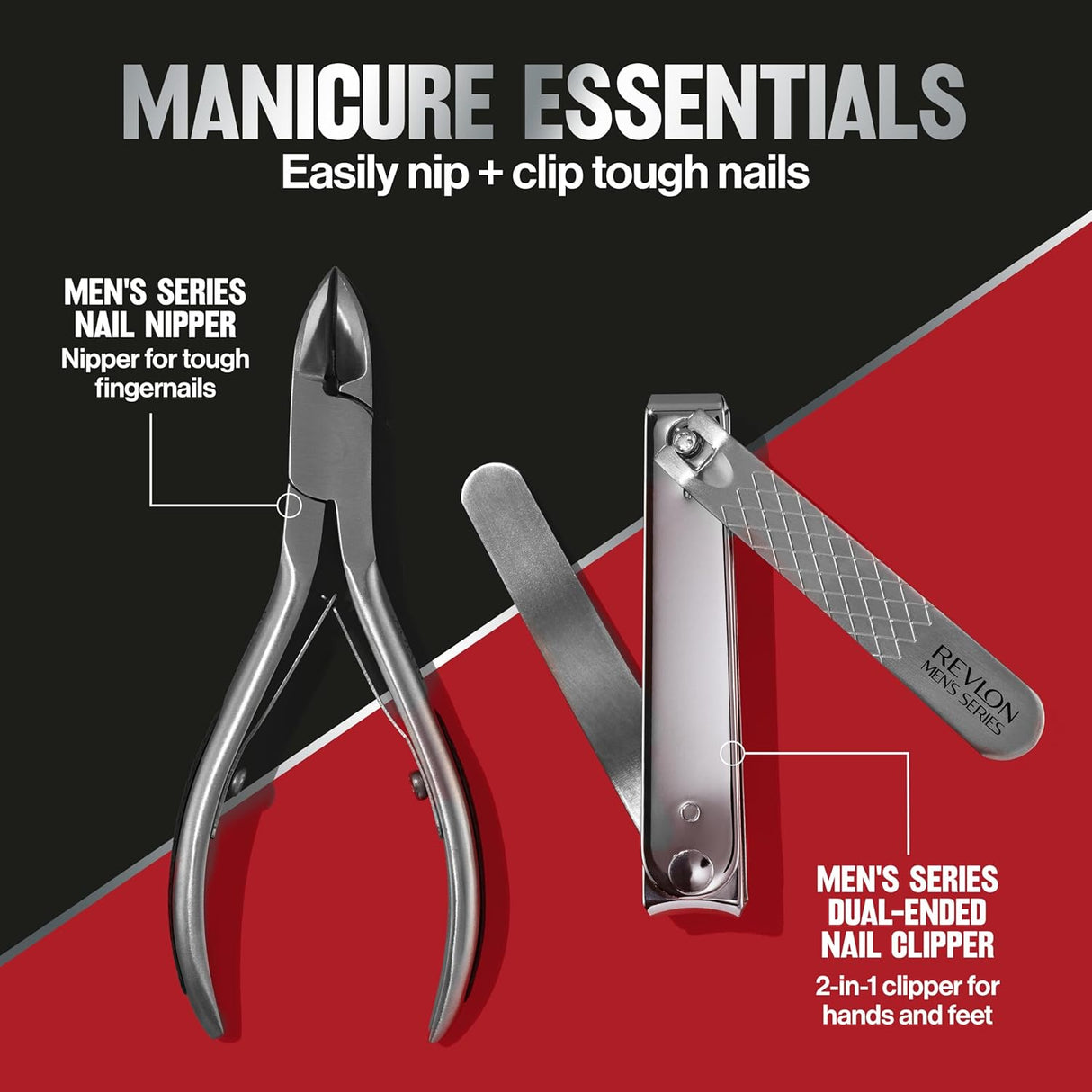 REVLON Men's Series Dual Ended Nail Clipper-309975420999-LR-309753-8-LR eShop