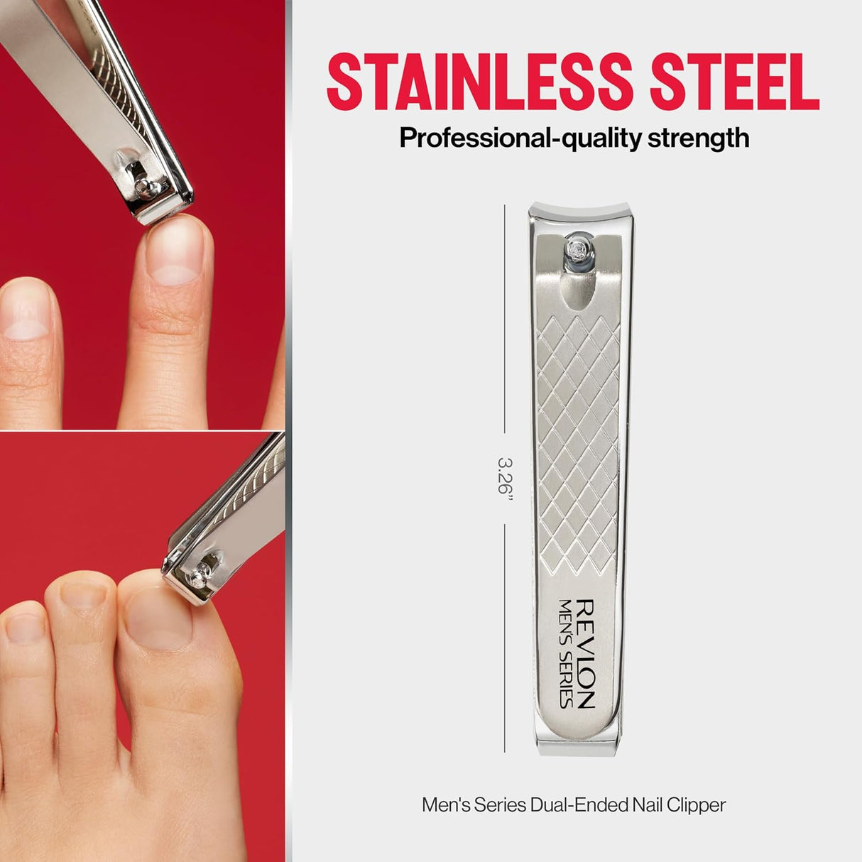 REVLON Men's Series Dual Ended Nail Clipper-309975420999-LR-309753-9-LR eShop