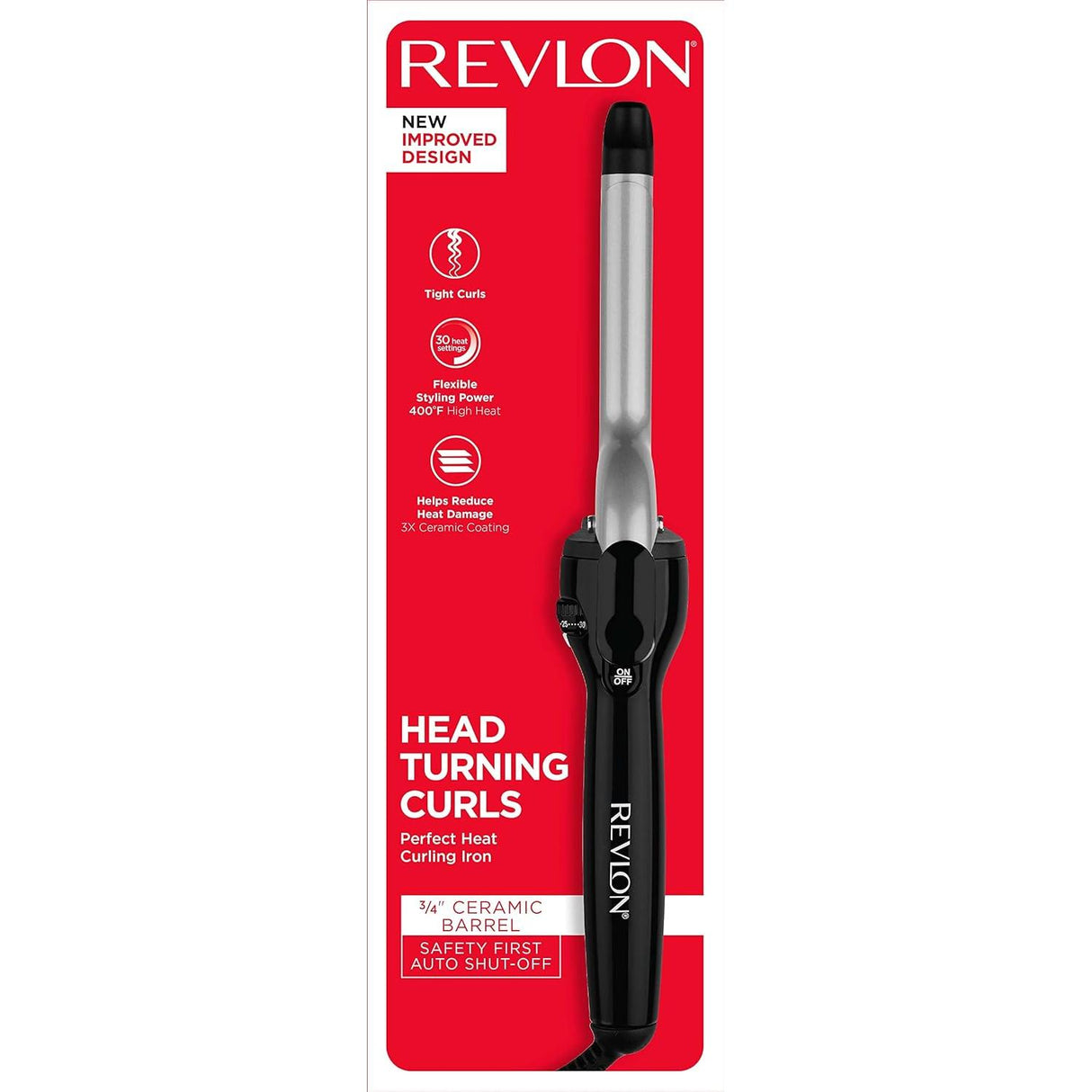 REVLON Perfect Heat Triple Ceramic Curling Iron, 3/4"-761318200529-LR-188355-1-LR eShop