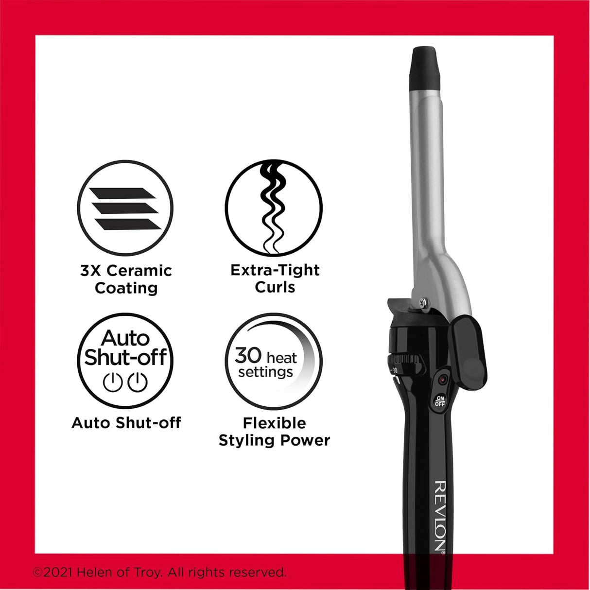 REVLON Perfect Heat Triple Ceramic Curling Iron, 3/4"-761318200529-LR-188355-6-LR eShop