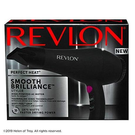REVLON Smooth Brilliance Hair Dryer - Black, 1875 Watts-0761318152514-LR-355583-1-LR eShop
