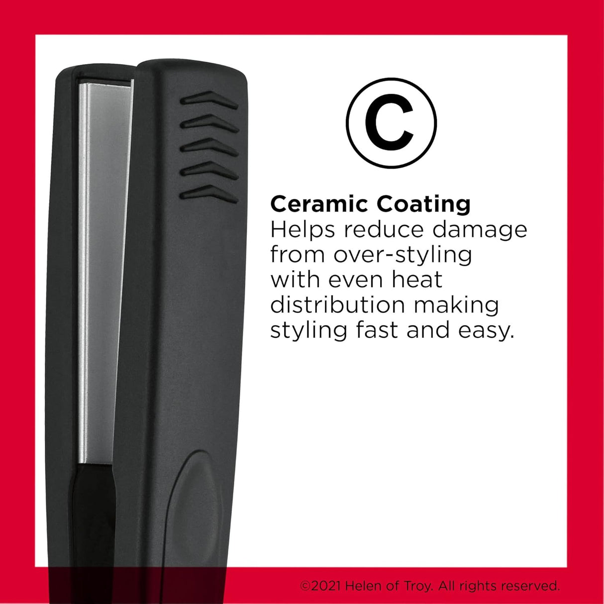 REVLON Smooth & Straight Ceramic Flat Iron, 1"-761318020431-LR-246031-3-LR eShop