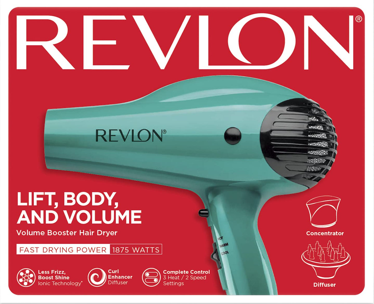 REVLON Volume Booster Hair Dryer - Green-761318350361-LR-355592-1-LR eShop