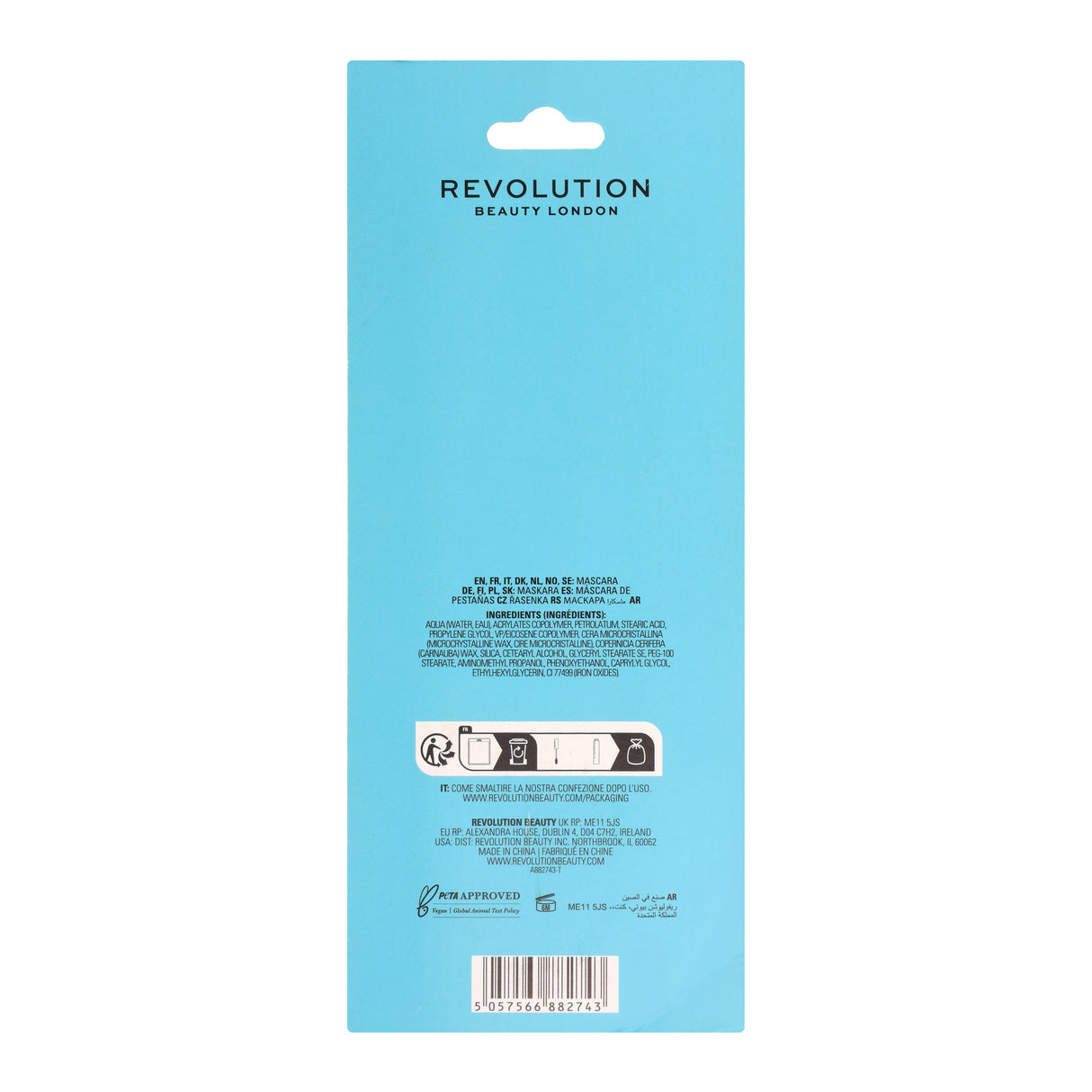 REVOLUTION Big Lash Fierce Volume Waterproof Mascara - Midnight Black, 0.31 oz-5057566882743-LR-361959-5-LR eShop