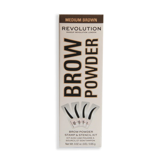 REVOLUTION Brow Powder Stamp & Stencil Kit - Medium Brown-5057566609234-LR-364929-1-LR eShop