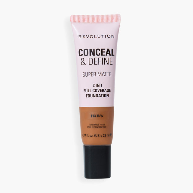 REVOLUTION Conceal and Define Full Coverage Tube Foundation - F13.7NW, 0.77 oz-5057566846929-LR-361936-1-LR eShop