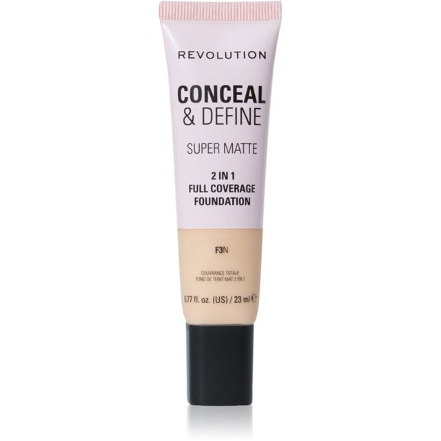REVOLUTION Conceal and Define Full Coverage Tube Foundation - F3N, 0.77 oz-5057566846653-LR-361924-1-LR eShop