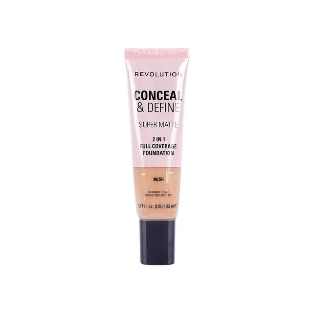 REVOLUTION Conceal and Define Full Coverage Tube Foundation - F6.5N, 0.77 oz-5057566846707-LR-361928-1-LR eShop