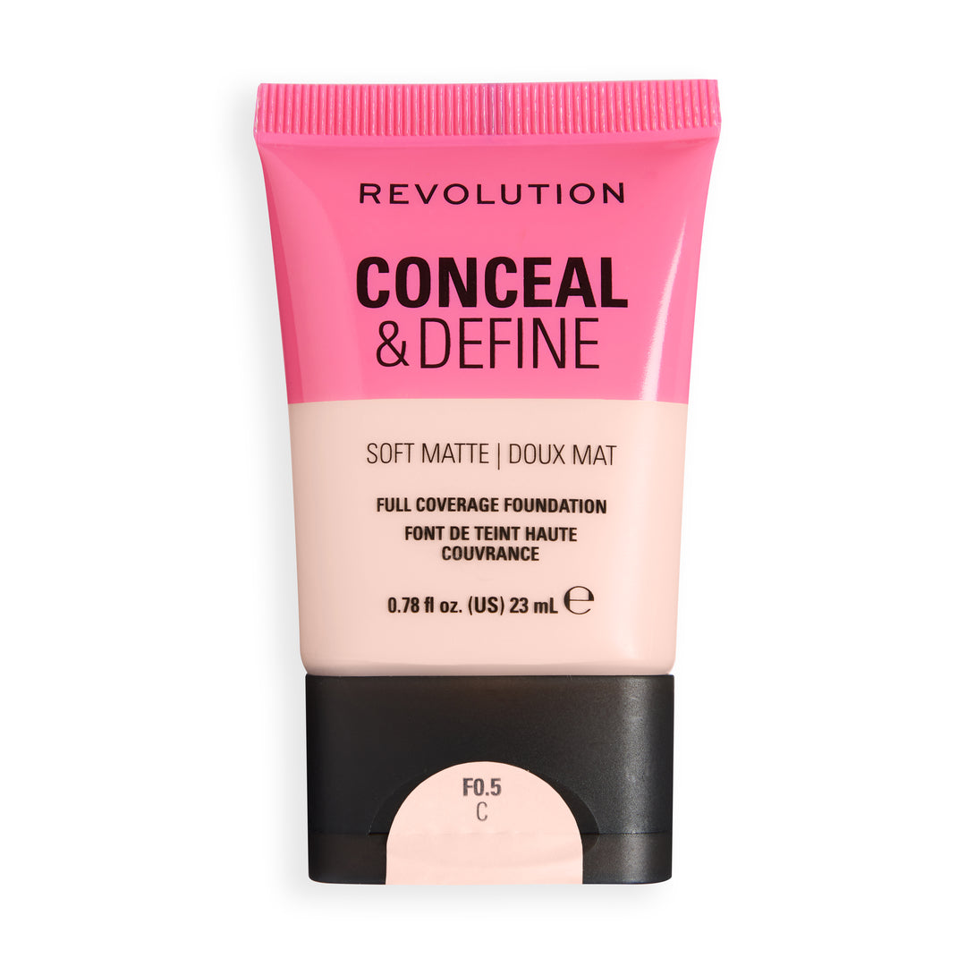 Revolution Conceal and Define Soft Matte Tube Foundation F0.5C-5057566907088-LR-363666-1-LR eShop
