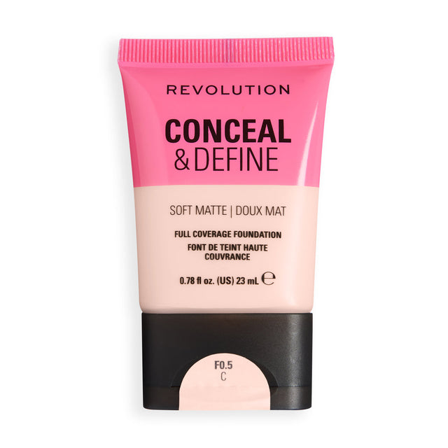 Revolution Conceal and Define Soft Matte Tube Foundation F0.5C-5057566907088-LR-363666-1-LR eShop