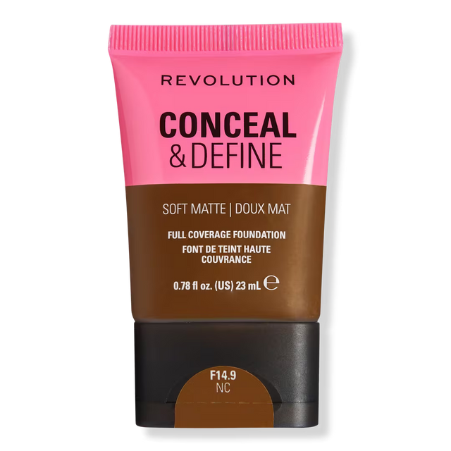 REVOLUTION Conceal & Define Soft Matte Full Coverage Foundation - F14.9 NC, .77 oz-5057566846950-LR-361937-1-LR eShop