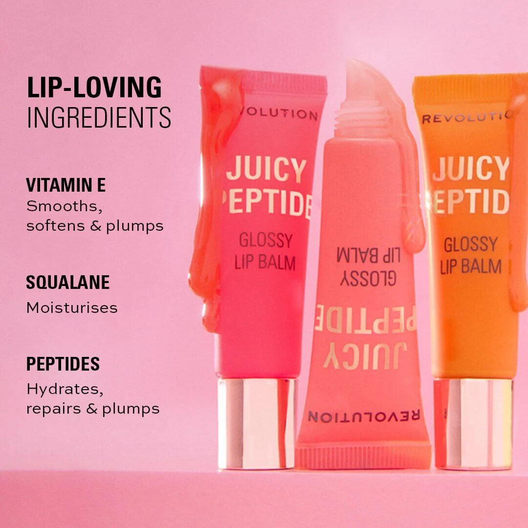 REVOLUTION Juicy Peptide Lip Balm - Peach Bellini Orange-5057566930444-LR-364938-5-LR eShop