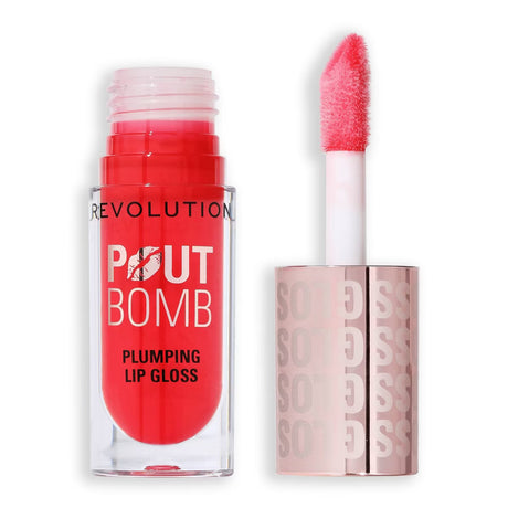 REVOLUTION Pout Bomb Plumping Gloss - Cherry Sheer Red-5057566840811-LR-361292-1-LR eShop