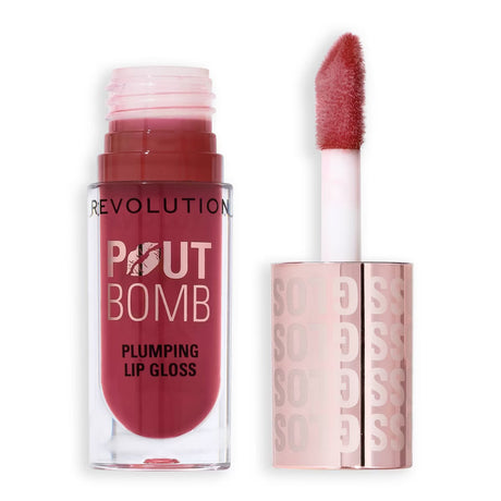 REVOLUTION Pout Bomb Plumping Gloss - Rosewood Rose Pink-5057566843638-LR-361297-1-LR eShop