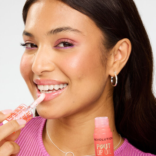 REVOLUTION Pout Lip Oil - Juicy Peach, 0.13 oz-5057566853361-LR-361942-4-LR eShop