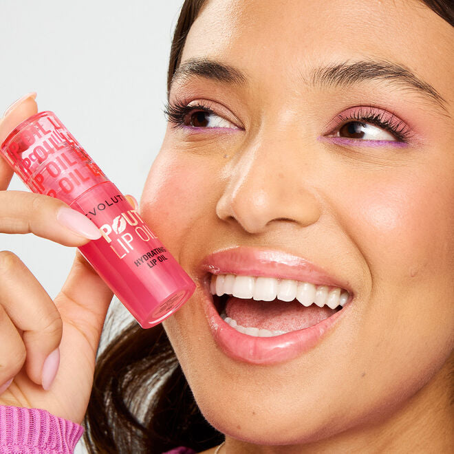 REVOLUTION Pout Lip Oil - Watermelon Pink, 0.13 oz-5057566853347-LR-361940-3-LR eShop